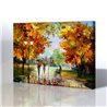 Sokak Manzarası - Leonid Afremov Kanvas Tablo