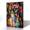 Sokak Manzarası - Leonid Afremov Kanvas Tablo