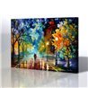 Sokak Manzarası - Leonid Afremov Kanvas Tablo