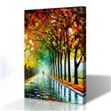 Sokak Manzarası - Leonid Afremov Kanvas Tablo