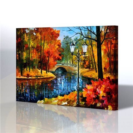 Sokak Manzarası - Leonid Afremov Kanvas Tablo