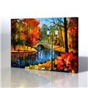 Sokak Manzarası - Leonid Afremov Kanvas Tablo