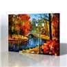 Sokak Manzarası - Leonid Afremov Kanvas Tablo