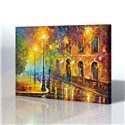 Sokak Manzarası - Leonid Afremov Kanvas Tablo