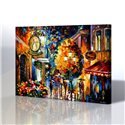 Sokak Manzarası - Leonid Afremov Kanvas Tablo