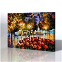 Sokak Manzarası - Leonid Afremov Kanvas Tablo