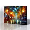 Sokak Manzarası - Leonid Afremov Kanvas Tablo
