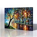 Sokak Manzarası - Leonid Afremov Kanvas Tablo