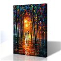 Sokak Manzarası - Leonid Afremov Kanvas Tablo