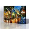 Sokak Manzarası - Leonid Afremov Kanvas Tablo