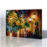 Sokak Manzarası - Leonid Afremov Kanvas Tablo