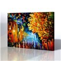 Sokak Manzarası - Leonid Afremov Kanvas Tablo