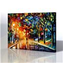 Sokak Manzarası - Leonid Afremov Kanvas Tablo