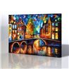 Sokak Manzarası - Leonid Afremov Kanvas Tablo