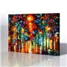 Sokak Manzarası - Leonid Afremov Kanvas Tablo