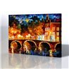 Sokak Manzarası - Leonid Afremov Kanvas Tablo