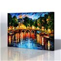 Sokak Manzarası - Leonid Afremov Kanvas Tablo