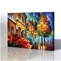 Sokak Manzarası - Leonid Afremov Kanvas Tablo