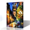 Sokak Manzarası - Leonid Afremov Kanvas Tablo
