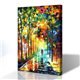 Sokak Manzarası - Leonid Afremov Kanvas Tablo