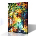Sokak Manzarası - Leonid Afremov Kanvas Tablo
