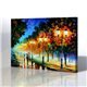 Sokak Manzarası - Leonid Afremov Kanvas Tablo