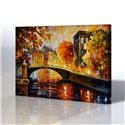 Sokak Manzarası - Leonid Afremov Kanvas Tablo