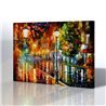 Sokak Manzarası - Leonid Afremov Kanvas Tablo