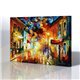 Sokak Manzarası - Leonid Afremov Kanvas Tablo