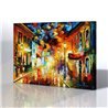 Sokak Manzarası - Leonid Afremov Kanvas Tablo