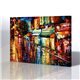 Sokak Manzarası - Leonid Afremov Kanvas Tablo