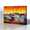 Sokak Manzarası - Leonid Afremov Kanvas Tablo