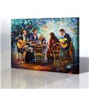 Müzisyenler - Leonid Afremov Kanvas Tablo