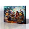 Müzisyenler - Leonid Afremov Kanvas Tablo