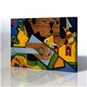 Gitarlı Natürmort - Juan Gris Kanvas Tablo