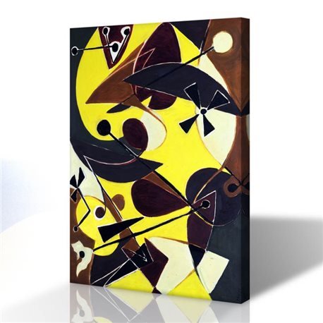 Dekoratif Desen - Ernst Wilhelm Nay Kanvas Tablo