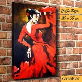Flamenko- yağlı boya tablo