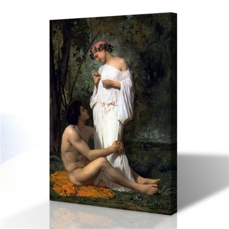Nü Klasikler - William-Adolphe Bouguereau Kanvas Tablo