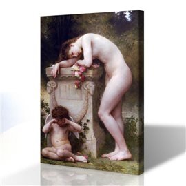 Nü Klasikler - William-Adolphe Bouguereau Kanvas Tablo
