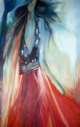 Renkli Kız- yağlı boya tablo