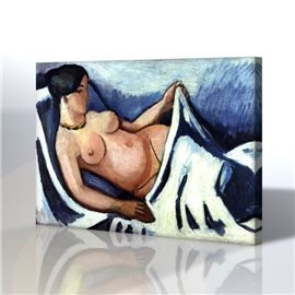 Nü - August Macke Kanvas Tablo