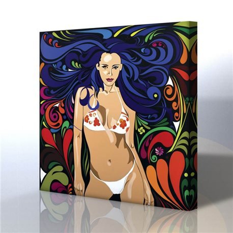 Pop Art Ve Illüstrasyon Kanvas Tablo