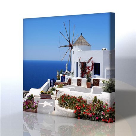 Santonini Adası / Yunanistan Kanvas Tablo