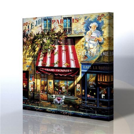 Kafe Restoran Manzarası Kanvas Tablo