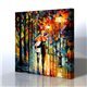 Sokak Manzarası - Leonid Afremov Kanvas Tablo
