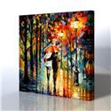 Sokak Manzarası - Leonid Afremov Kanvas Tablo