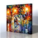 Sokak Manzarası - Leonid Afremov Kanvas Tablo