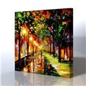 Sokak Manzarası - Leonid Afremov Kanvas Tablo