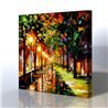 Sokak Manzarası - Leonid Afremov Kanvas Tablo