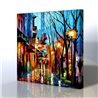 Sokak Manzarası - Leonid Afremov Kanvas Tablo